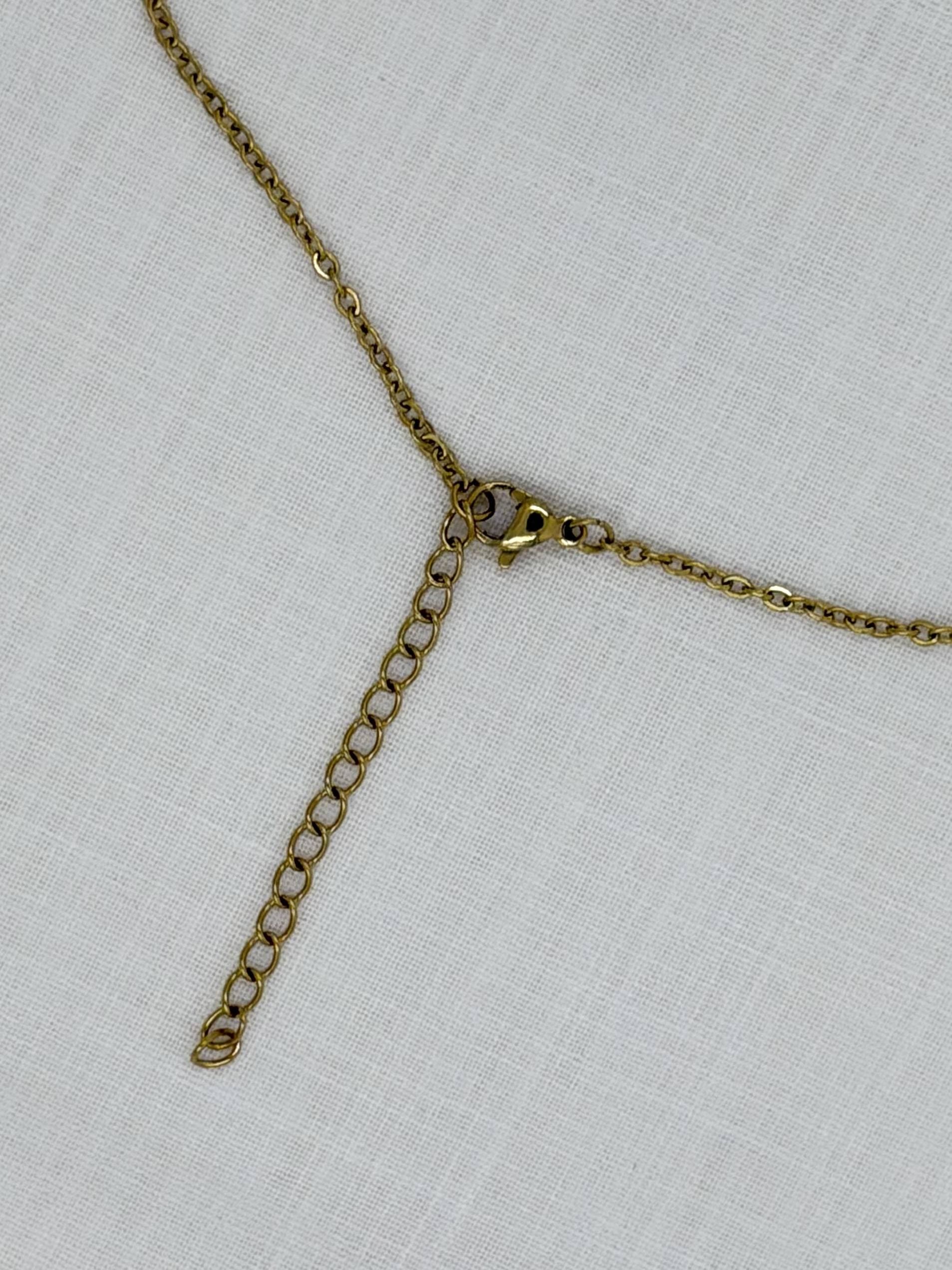 3-Pearl Bar Necklace - image 7